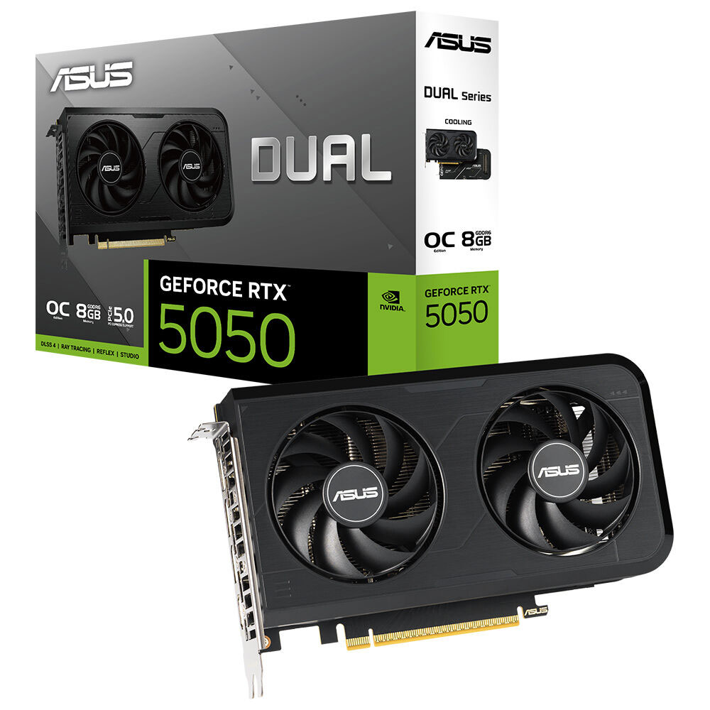 ASUS 8GB DUAL RTX5050-O8G GDDR6 128bit HDMI DP PCIe 5.0