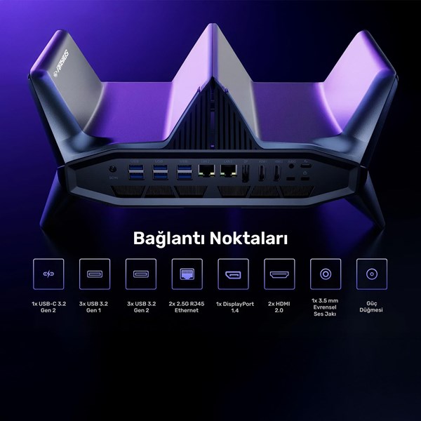RAXIUS MP M2A İ9 3070-129H001 CORE i9 12900H 16GB RAM 512GB SSD RTX 3070 FDOS MINI PC