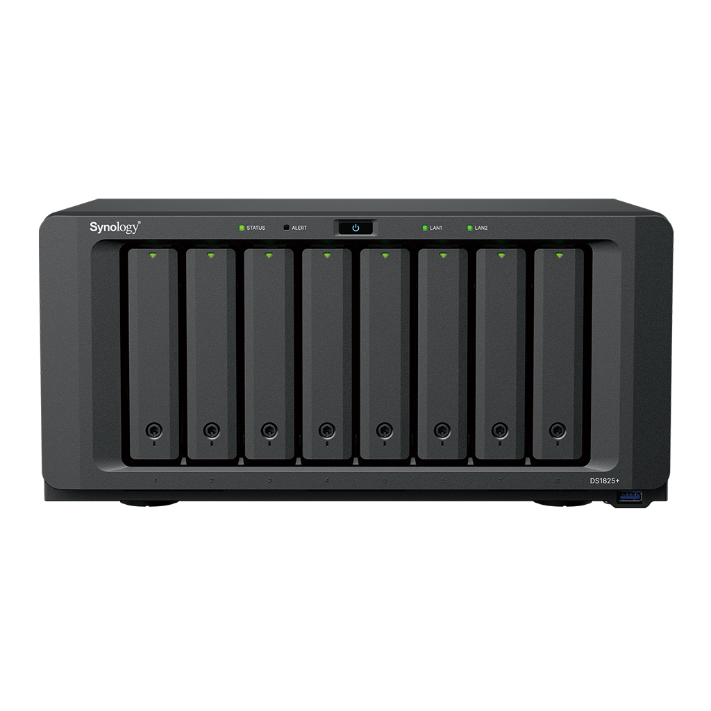 SYNOLOGY 8diskli Ryzen V1500B 8GB RAM-2-GbE Nas Server DS1825 PLUS ikinci görünüm