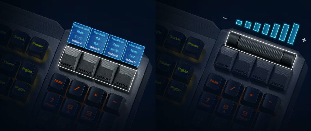 ASUS ROG CLAYMORE II Kablolu/Kablosuz Mekanik Gaming Klavye (90MP01W0-BKEA01)