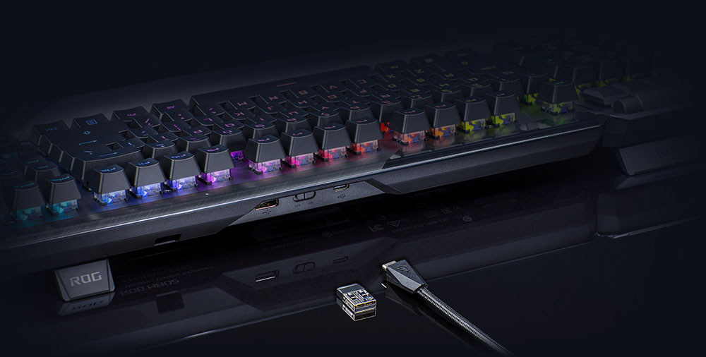 ASUS ROG CLAYMORE II Kablolu/Kablosuz Mekanik Gaming Klavye (90MP01W0-BKEA01)