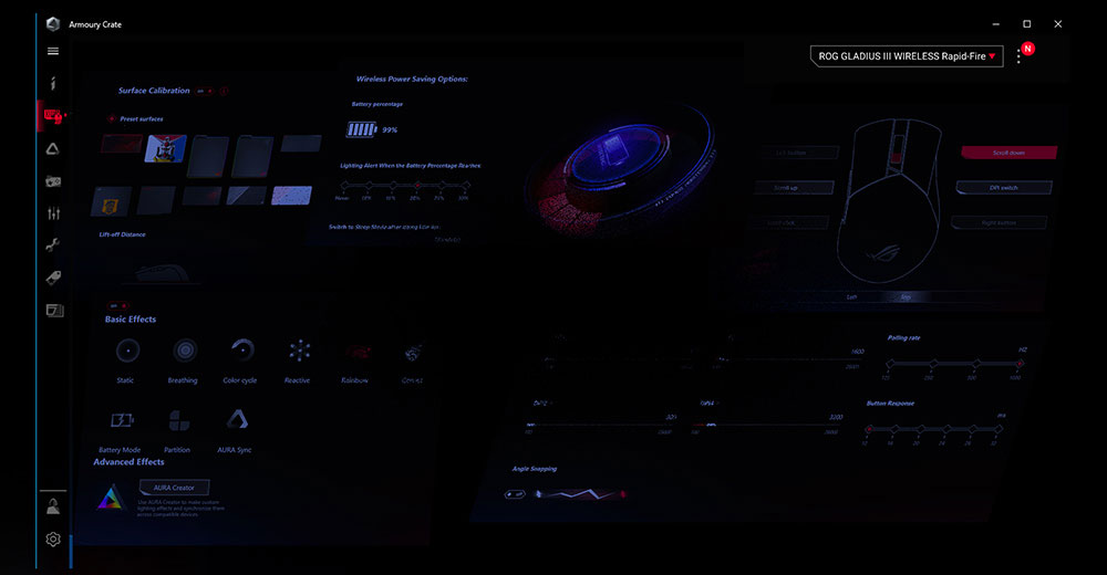 ASUS ROG CLAYMORE II Kablolu/Kablosuz Mekanik Gaming Klavye (90MP01W0-BKEA01)