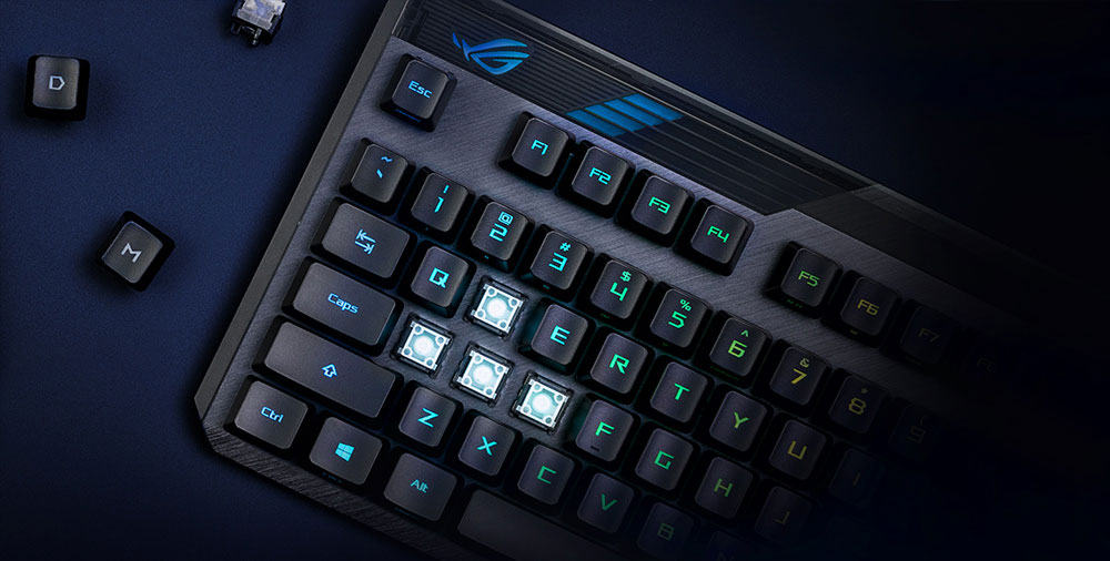 ASUS ROG CLAYMORE II Kablolu/Kablosuz Mekanik Gaming Klavye (90MP01W0-BKEA01)