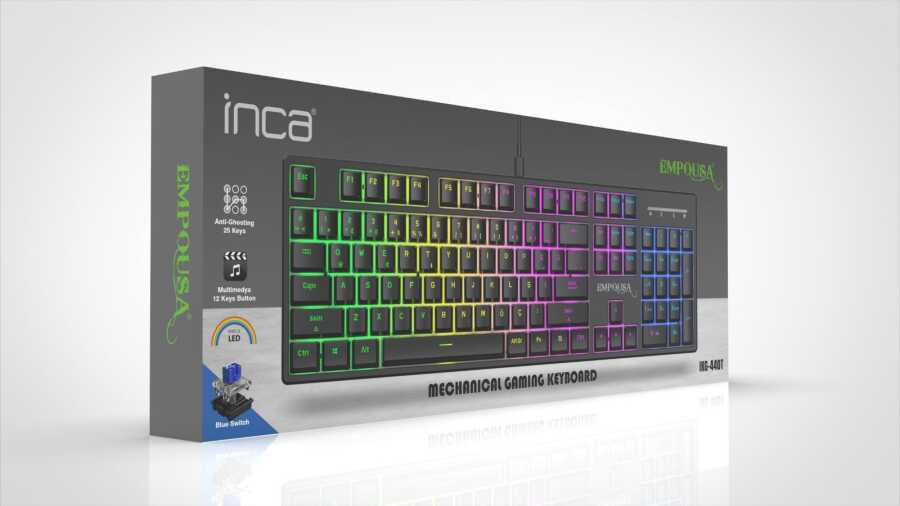 INCA IKG-440T Kablolu USB Siyah Gaming Klavye