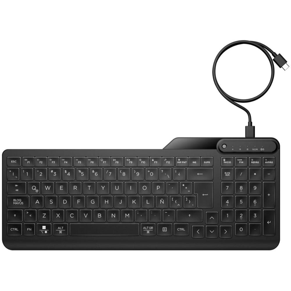 HP 405 Kablolu USB Siyah Klavye (7N7C1AA) ikinci görünüm