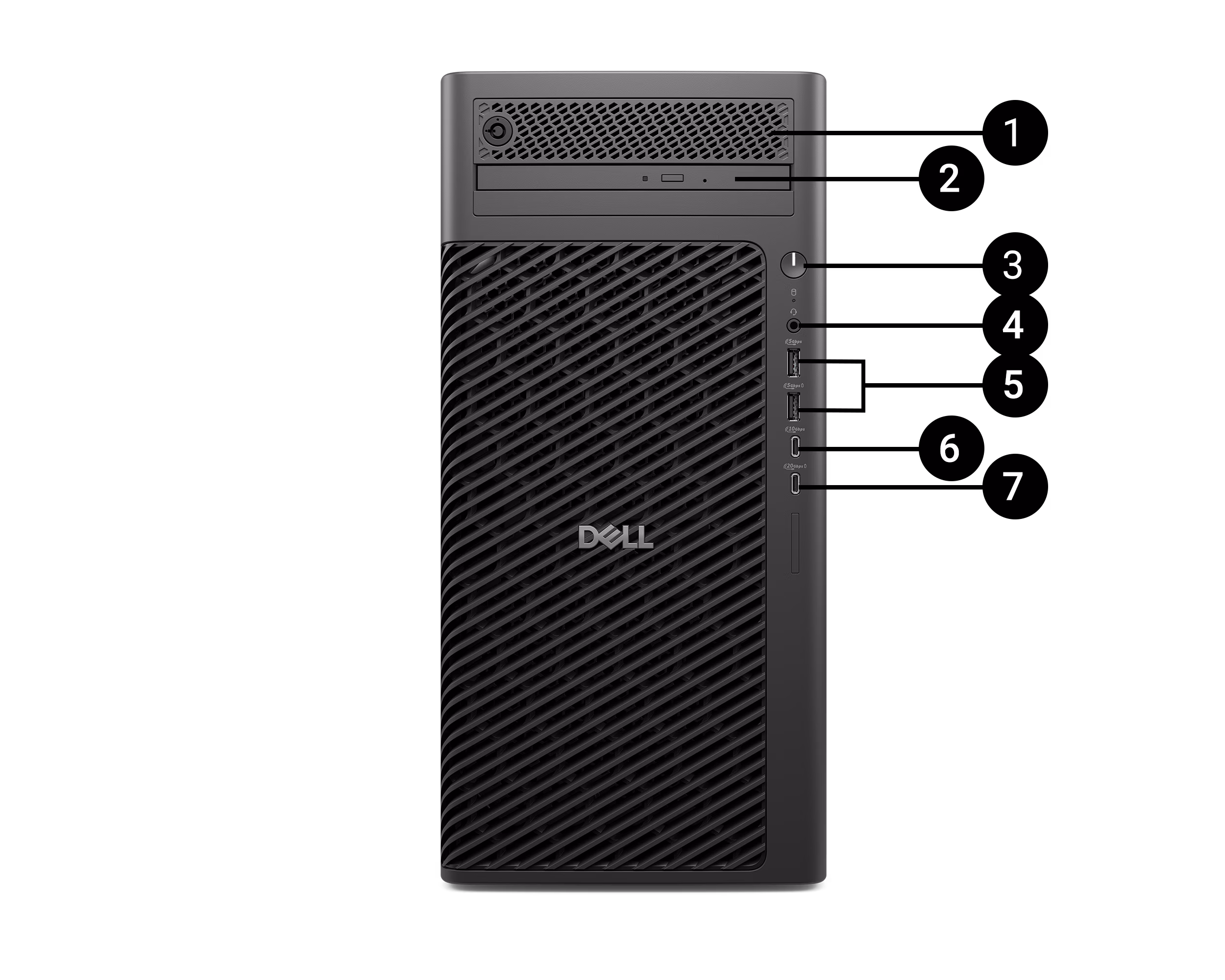 DELL PRO MAX TOWER FCT2250_2 ULTRA 7 265- 16GB DDR5 RAM- 512GB M2 NVME- 8GB A1000- W11 PRO İş İstasyonu