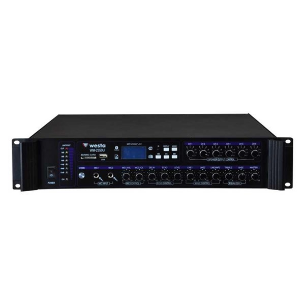 WESTA WM-2350U 6-bölgeli 100V-350w Mixer Amfi ikinci görünüm