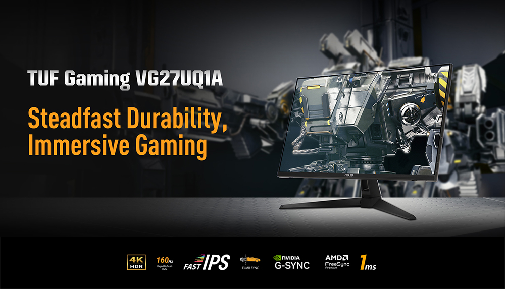 ASUS 27" IPS TUF GAMING VG27UQ1A 1MS 160Hz HDMI-DP GAMING MONITOR (1920 X 1080)