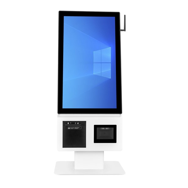 TIWOX 21.5" K-2150W CORE i7 5.nesil 16GB RAM-256GB SSD-W10 2D-Karekod ve Barkod Yazıcılı Kiosk Beyaz ikinci görünüm