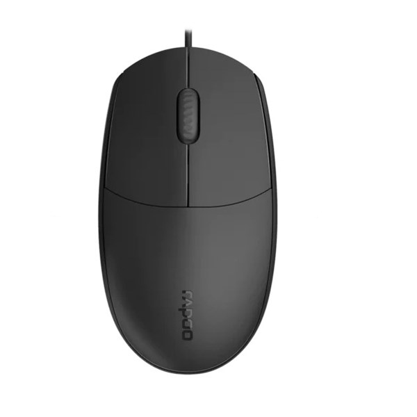 RAPOO N100C Kablolu USB 1000dpi Siyah Mouse (12345) ikinci görünüm