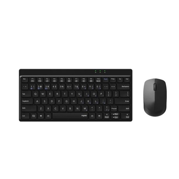 RAPOO 8000GT Kablosuz Siyah Klavye - Mouse Set (13385) ikinci görünüm