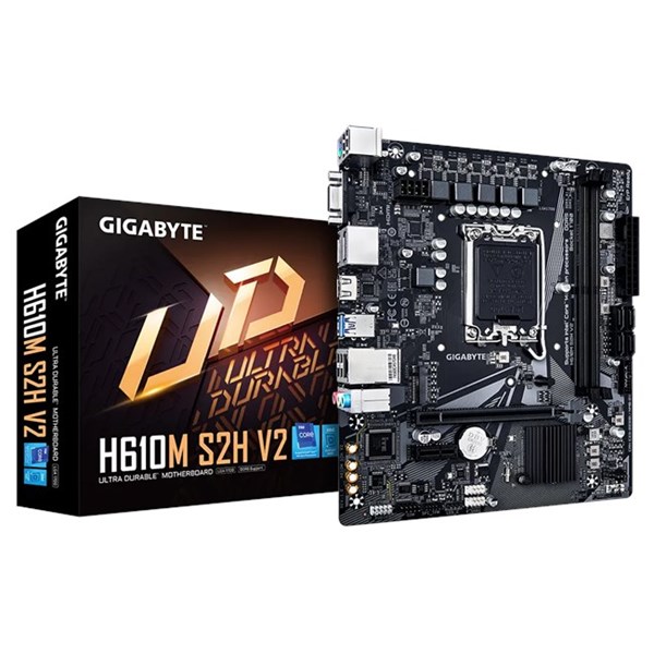 GIGABYTE H610M S2H v2 - DDR5 HDMI DVI DP PCIe 16X v4.0 1700p mATX ikinci görünüm