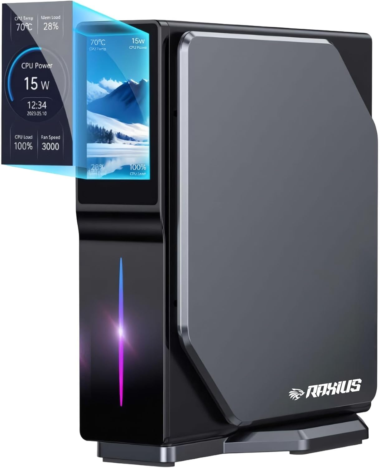 RAXIUS N150- 8GB RAM 512GB NVME O/B UHD FDOS MINI PC / MOMENTUM ND-I15A002 ikinci görünüm