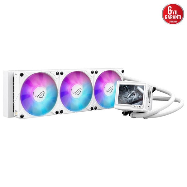 ASUS 360mm ROG RYUJIN III 360 EXTREME WHITE ARGB Sıvı Soğutmalı AM5-1851p İşlemci Fanı Beyaz