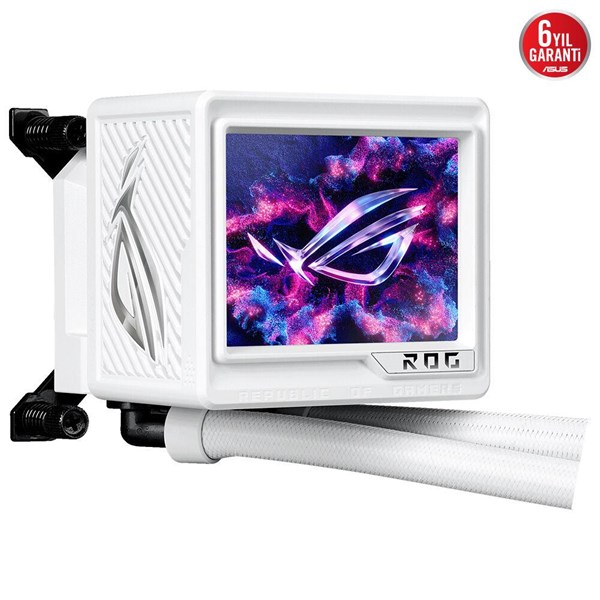ASUS 360mm ROG RYUJIN III 360 EXTREME WHITE ARGB Sıvı Soğutmalı AM5-1851p İşlemci Fanı Beyaz