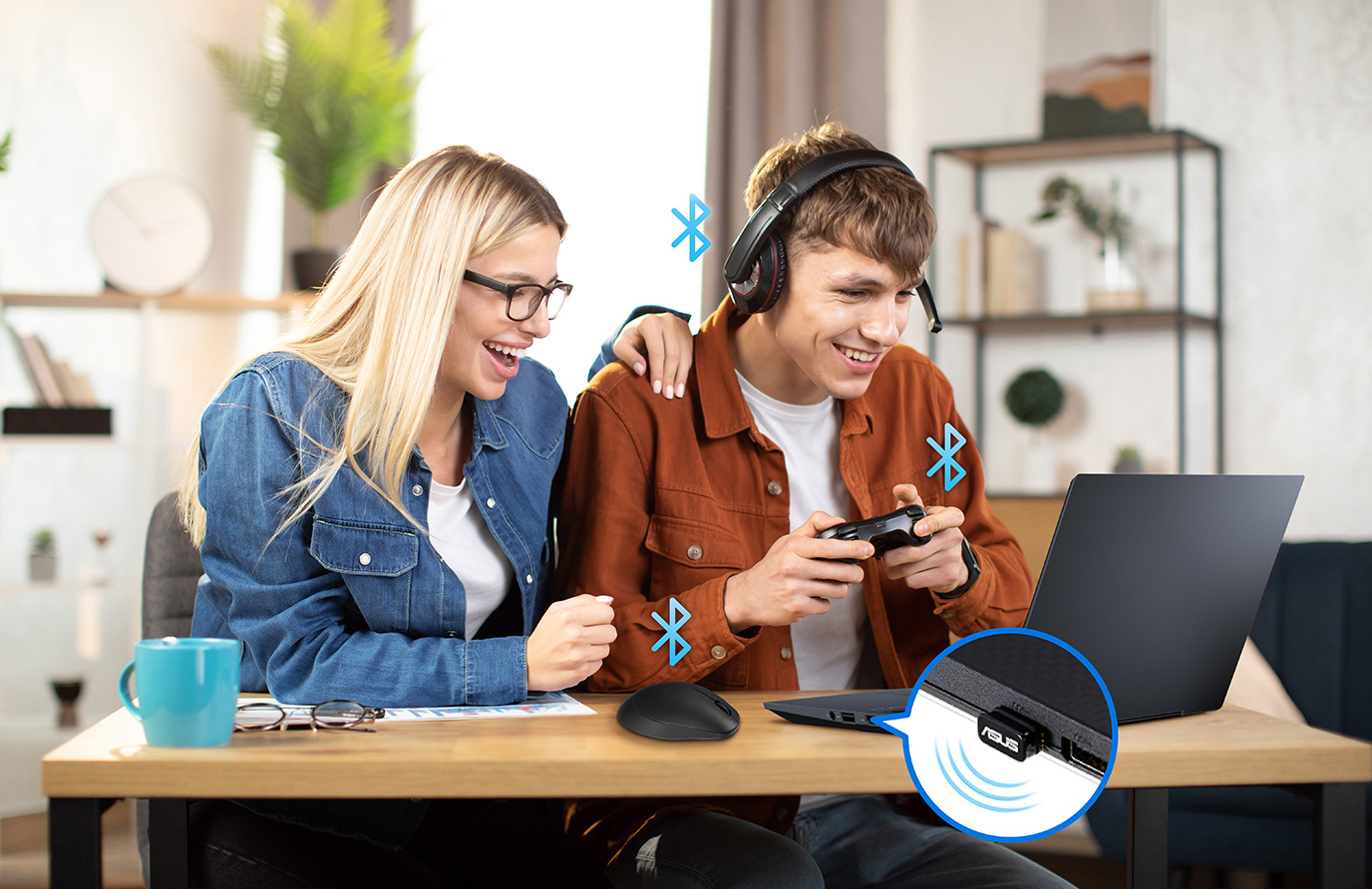 ASUS USB-BT540 USB Bluetooth 5.4 Adaptör