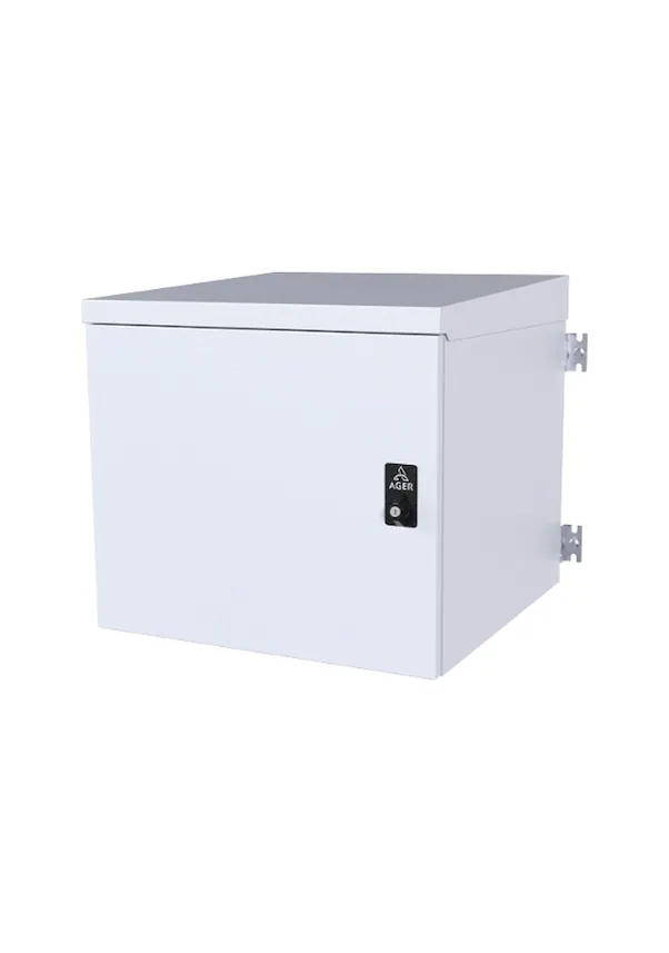 AGER 12U 600x600mm IP66 / IP55 Dış Ortam Duvar Tipi Çift Çıdarlı  Kabinet AG-OB12U6060B2 ikinci görünüm