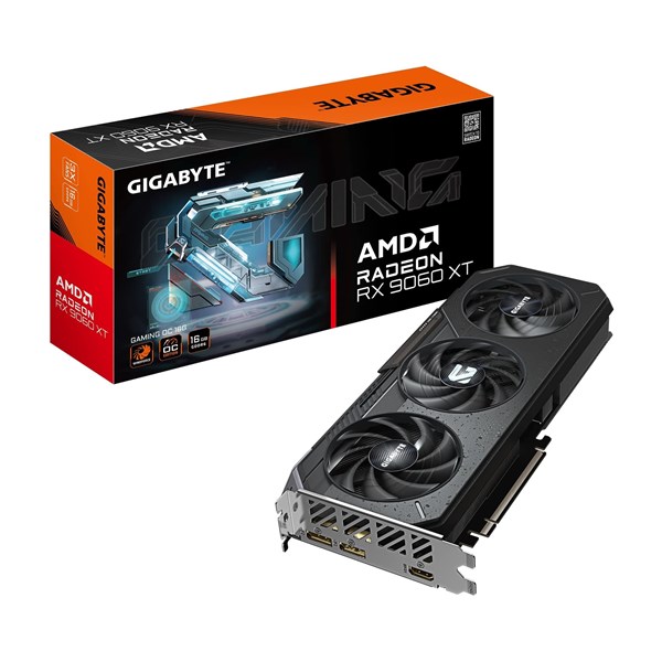 GIGABYTE RX9060XT 16GB GAMING OC GV-R9060XTGAMING OC-16GD GDDR6 128bit HDMI DP PCIe 5.0 ikinci görünüm