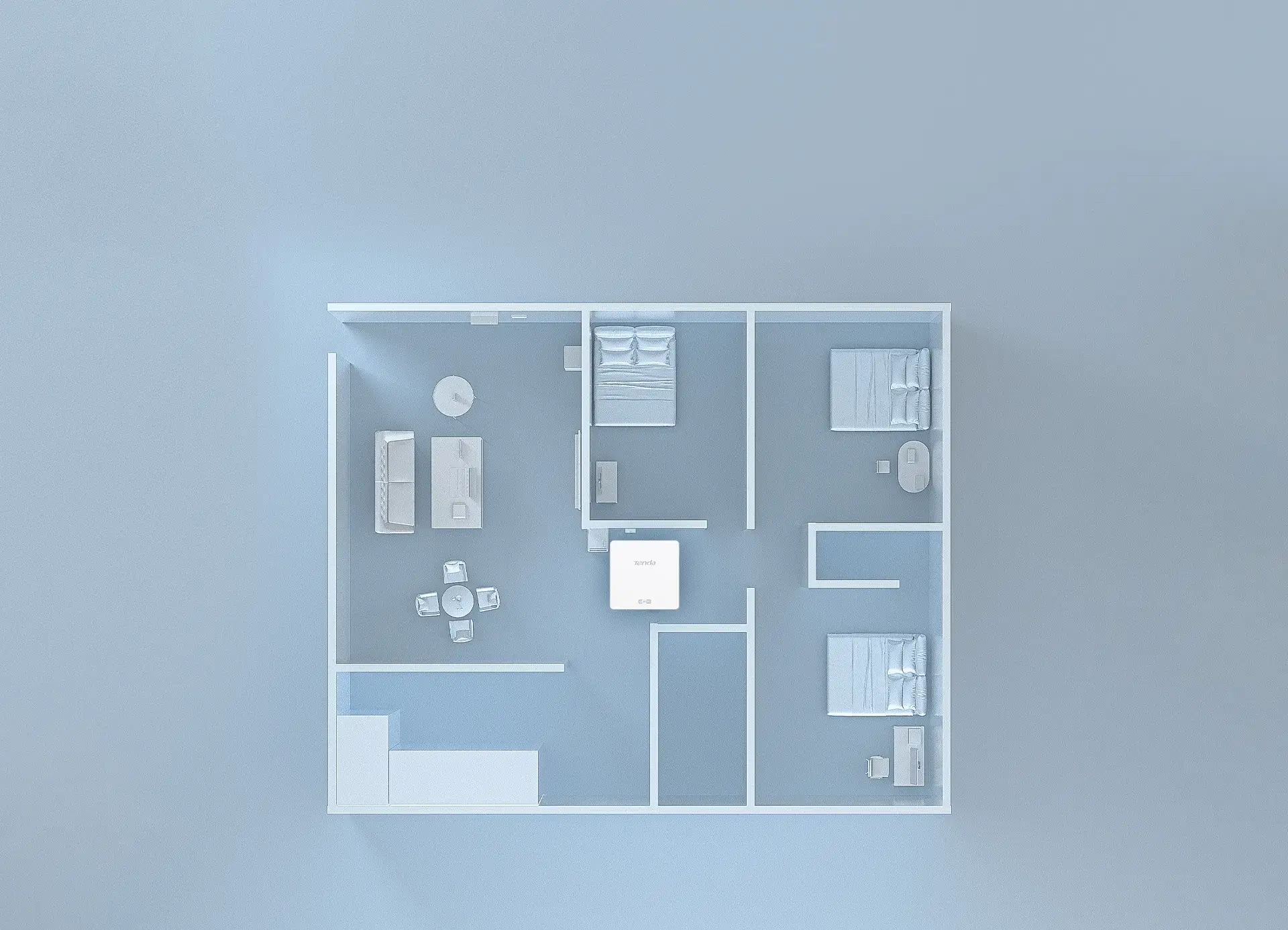 TENDA W15-PRO WIFI6 AX3000 Dual Band Duvar Tipi Access Point