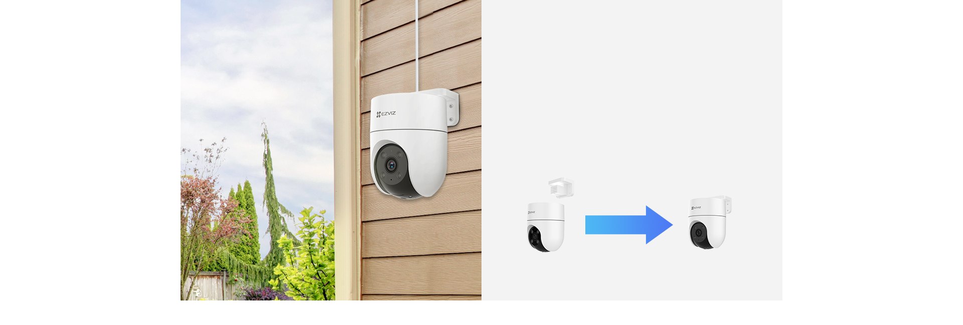 EZVIZ 2MP Dome 4mm Wıfı Kablosuz IP Kamera H8C