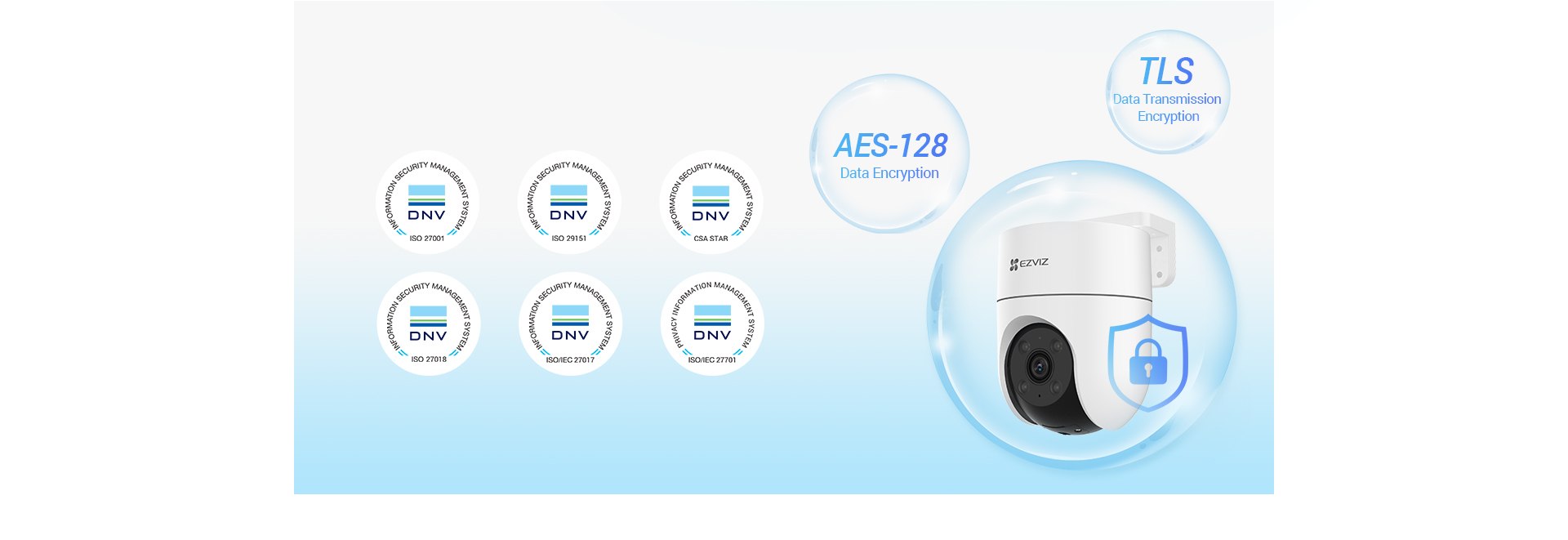 EZVIZ 2MP Dome 4mm Wıfı Kablosuz IP Kamera H8C