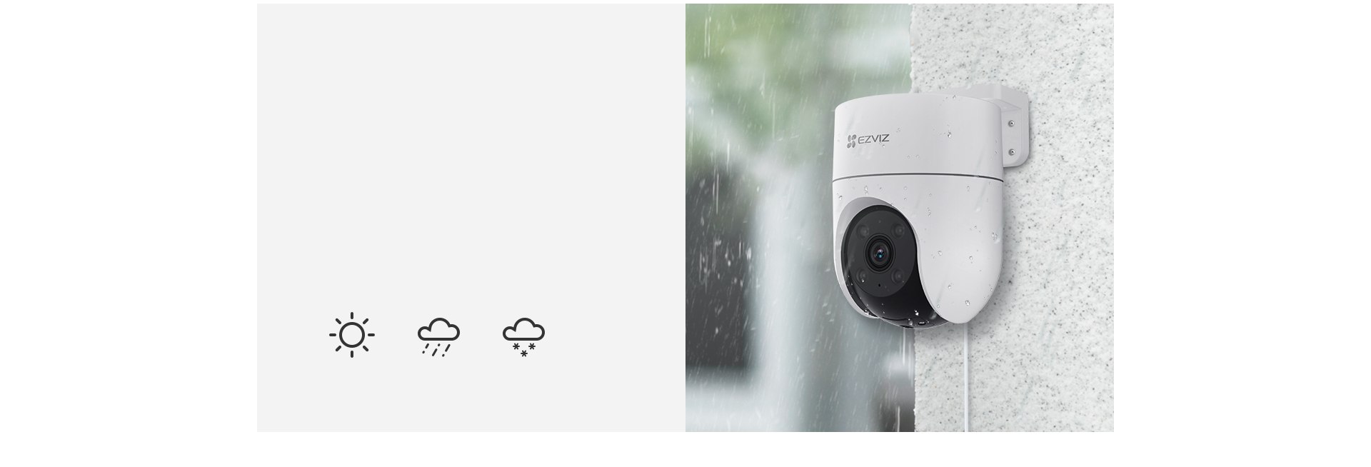 EZVIZ 2MP Dome 4mm Wıfı Kablosuz IP Kamera H8C