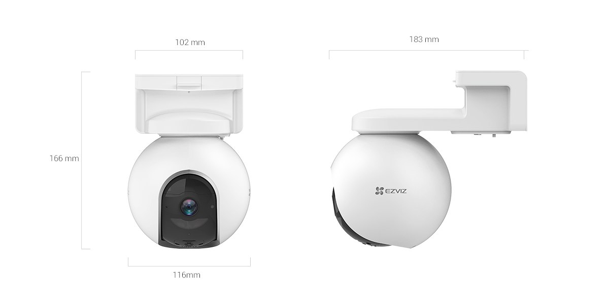 EZVIZ 3MP 4G Bataryalı 4MM CS-EB8 IP Güvenlik Kamerası