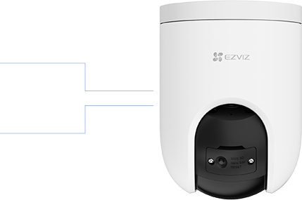 EZVIZ 3MP 4mm Wıfı Kablosuz Pan-Tilt 4G IP Kamera CS-H8C