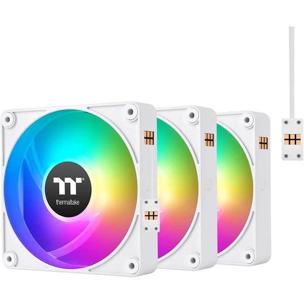 THERMALTAKE CT120 EX ARGB 120mm Fan Kiti 3-lü Paket Beyaz ikinci görünüm