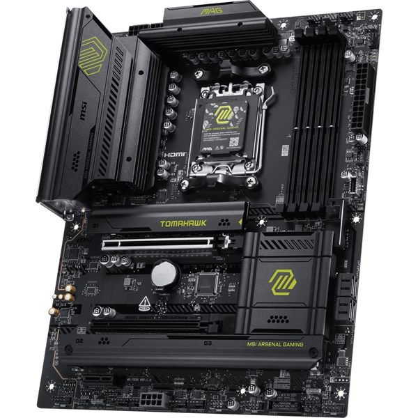 MSI MAG B850 TOMAHAWK WIFI7 DDR5 HDMI-USBC DP PCIE 5.0 AM5 ATX