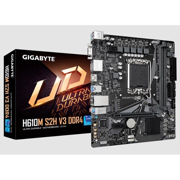 GIGABYTE H610M-S2H v3 DDR4 HDMI DP PCIe 16X v4.0 1700p mATX ikinci görünüm