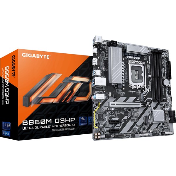 GIGABYTE B860M D3HP DDR5 HDMI DP PCIE 5.0 1851p mATX ikinci görünüm