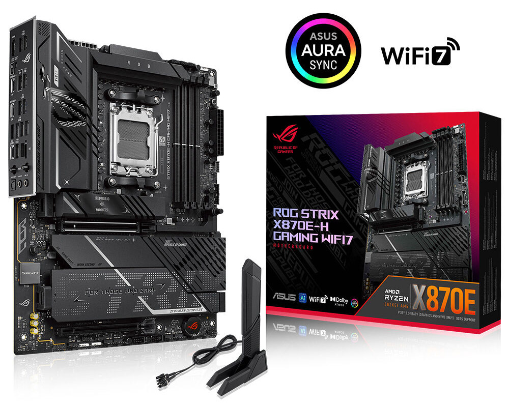 ASUS ROG STRIX X870E-H DDR5 HDMI DP PCIE 5.0 AM5 ATX