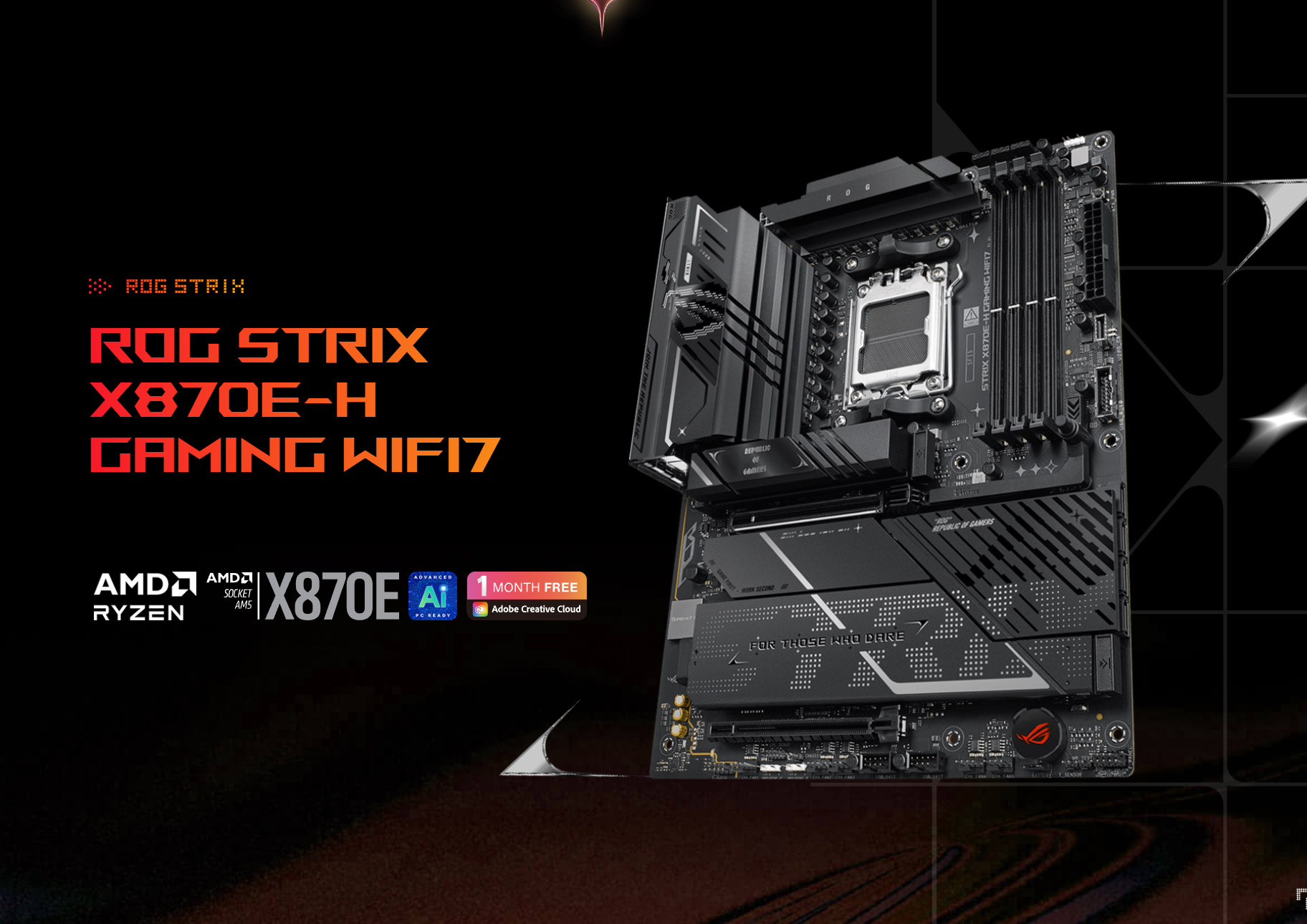 ASUS ROG STRIX X870E-H DDR5 HDMI DP PCIE 5.0 AM5 ATX