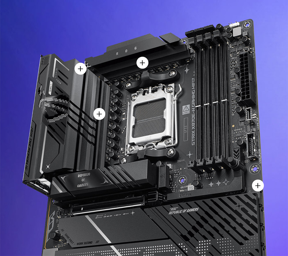 ASUS ROG STRIX X870E-H DDR5 HDMI DP PCIE 5.0 AM5 ATX