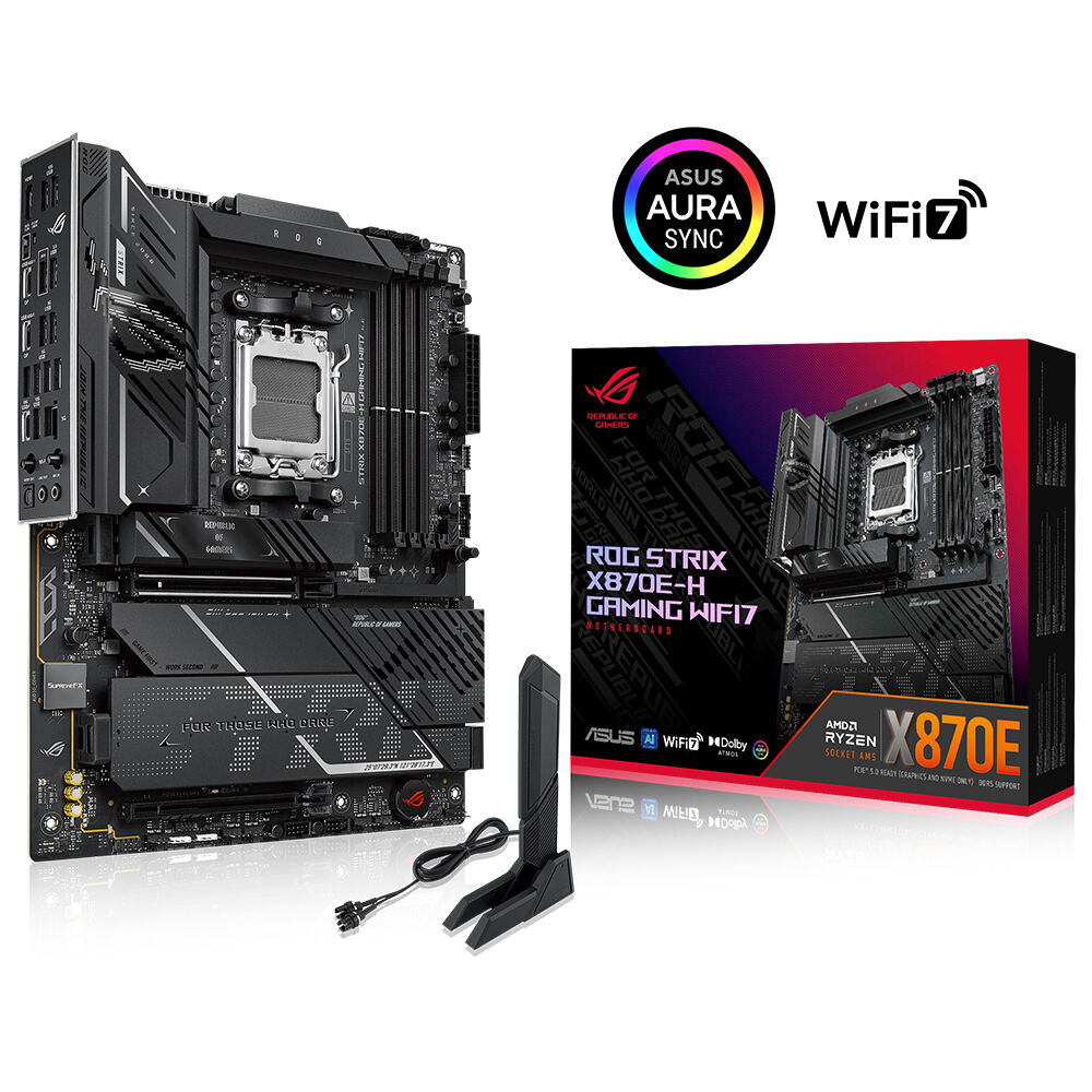 ASUS ROG STRIX X870E-H DDR5 HDMI DP PCIE 5.0 AM5 ATX ikinci görünüm