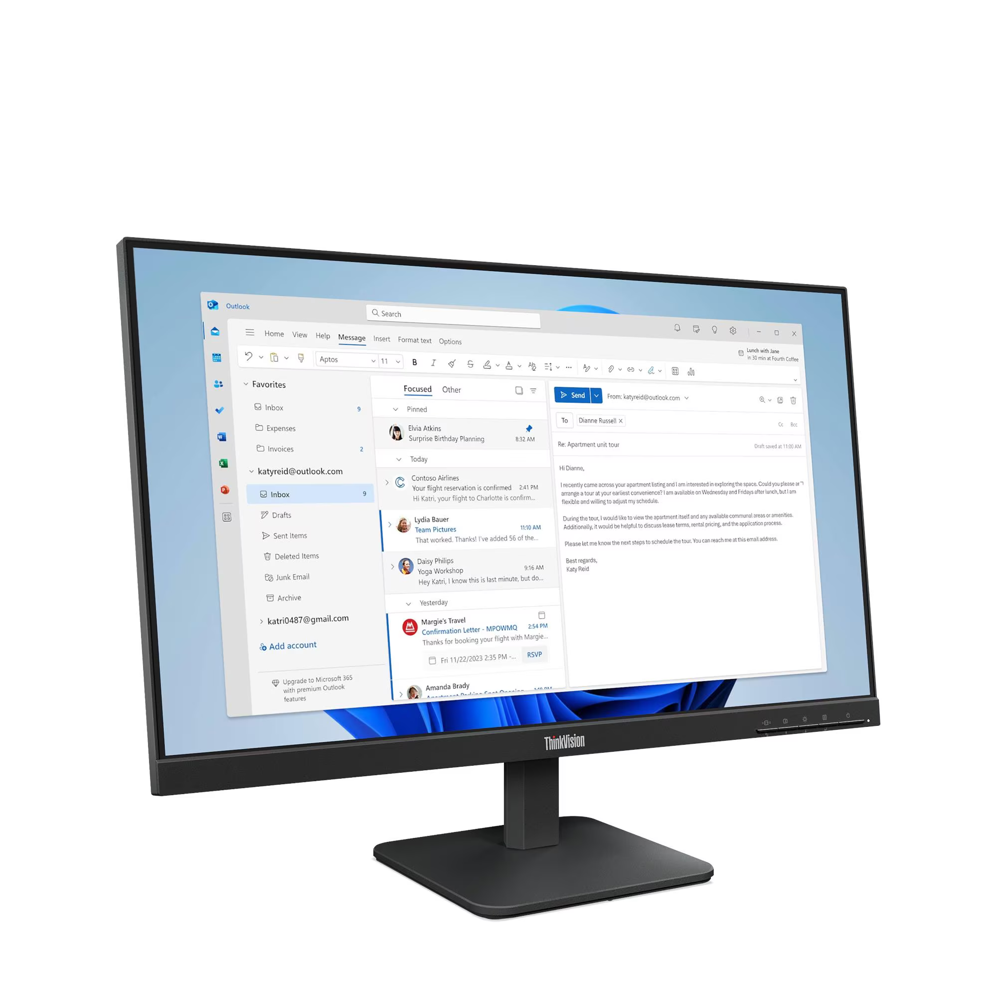 LENOVO 23.8" IPS S24-4E 64B5KAT1TK 4MS 100hz HDMI EV Ofis Tipi Monitör (1920 X 1080)