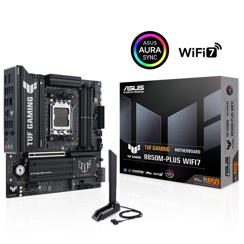 ASUS TUF GAMING B850M-PLUS WIFI7 DDR5 HDMI DP-TYPEC PCIE 5.0 AM5 mATX