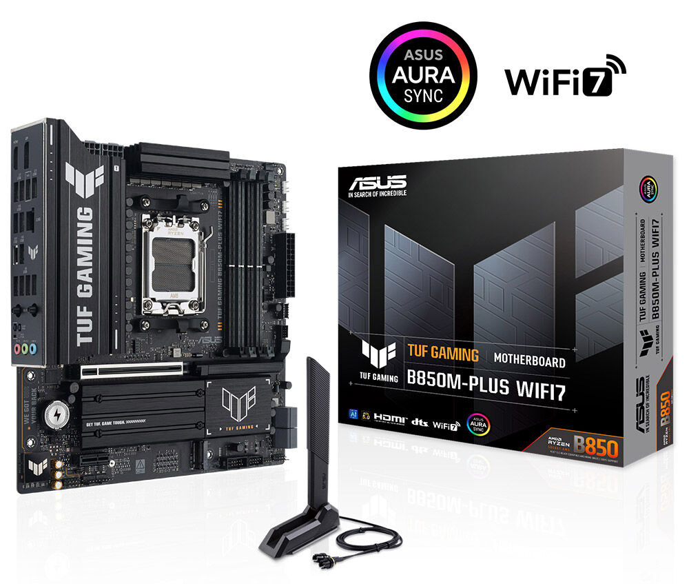 ASUS TUF GAMING B850M-PLUS WIFI7 DDR5 HDMI DP-TYPEC PCIE 5.0 AM5 mATX