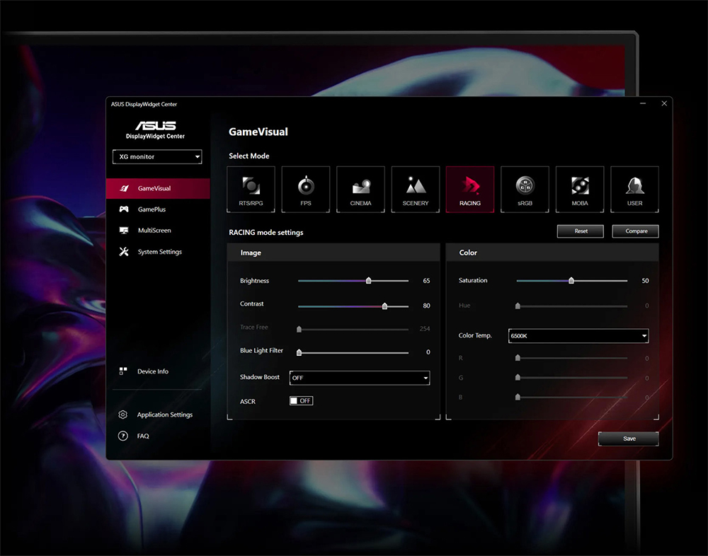 ASUS 27" FAST VA ROG STRIX XG27WCS 1MS 180Hz HDMI-DP-TYPE-C Kavisli Gaming Monitör (2560 X 1440)