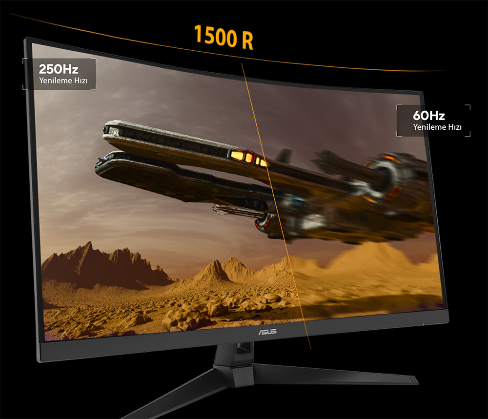 ASUS 31.5" FAST VA TUF GAMING VG32VQM5B 0.5MS 250HZ HDMI-DP Kavisli Gaming Monitör (1920 X 1080)