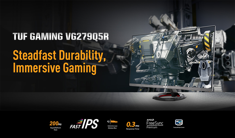 ASUS 27" FAST IPS TUF GAMING VG279Q5R 0.3MS 200Hz HDMI-DP Gaming Monitör (1920 X 1080)