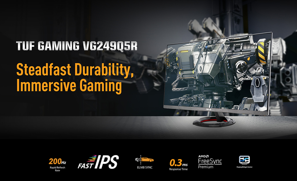 ASUS 23.8" FAST IPS TUF GAMING VG249Q5R 0.3MS 200Hz HDMI-DP Gaming Monitör (1920 X 1080)