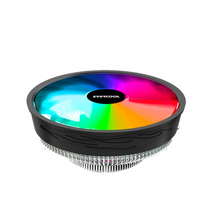 EVERCOOL 120mm CS-02 Rainbow Hava Soğutmalı AM5-1700p İşlemci Fanı ikinci görünüm