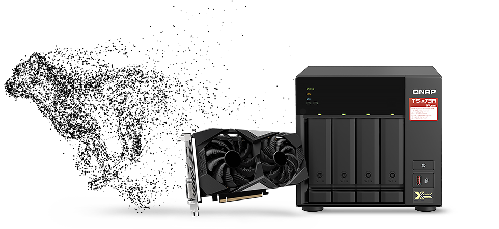 QNAP 4diskli Ryzen V1500B-8GB RAM-2-2.5GbE Nas Server TS-473A
