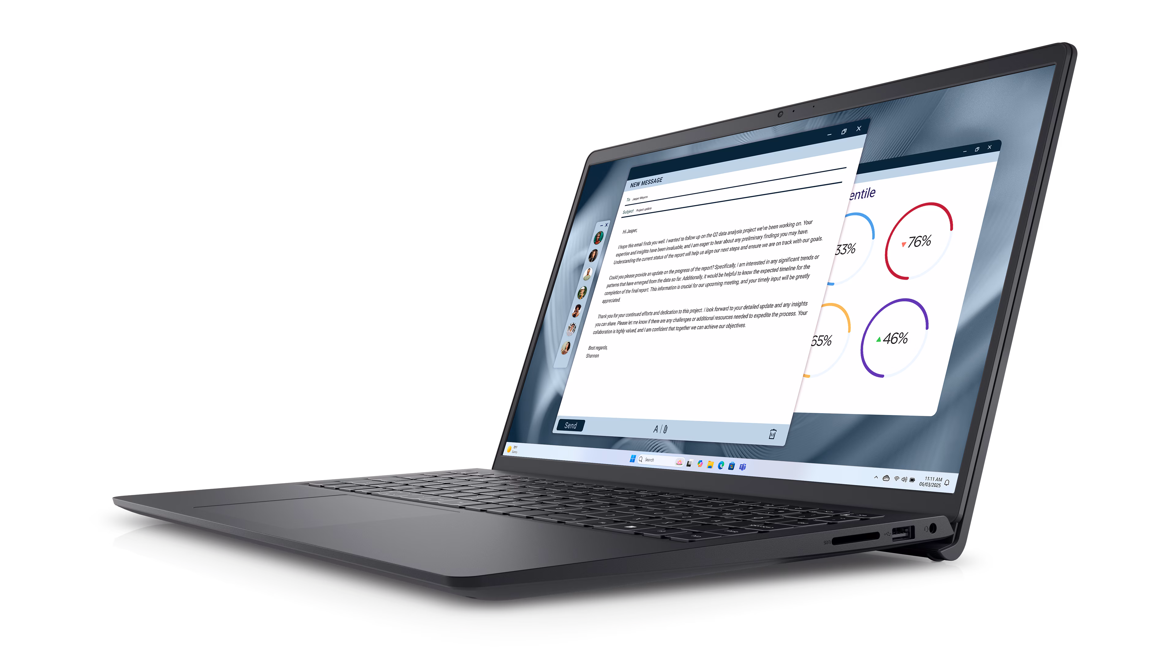 DELL 15.6" CORE 3 100U- 8GB DDR5 RAM- 512GB M2 NVME- O/B UHD FDOS / PRO 15 ESSENTIAL PV152503U