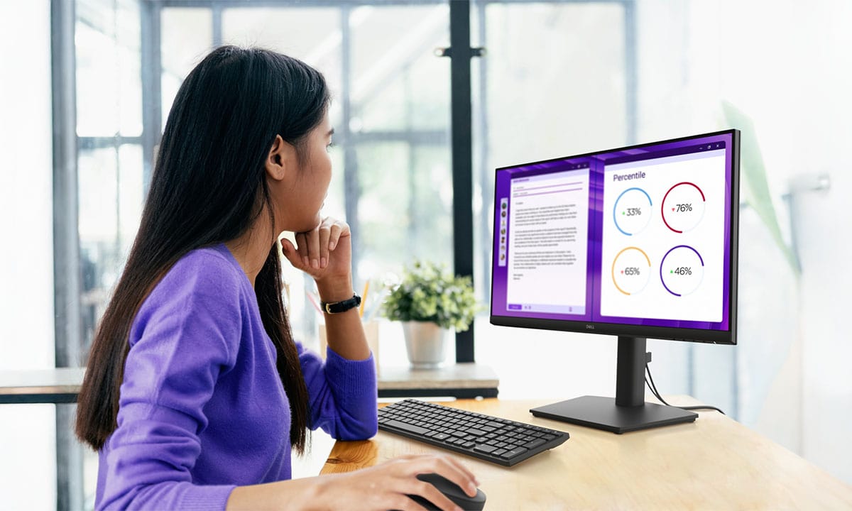 DELL 23.8" IPS PRO E2425HSM 5MS 100hz HDMI-DP Pivot EV Ofis Tipi Monitör (1920 X 1080)