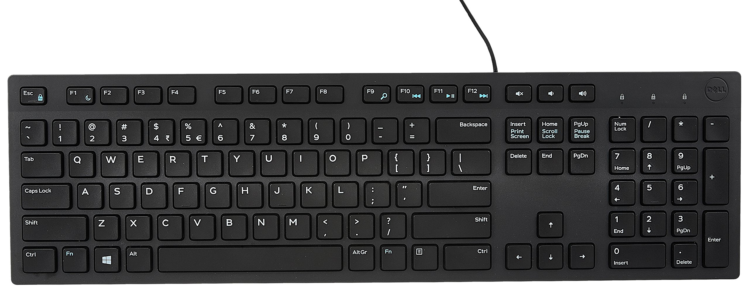 DELL Q ENG KB216 580-ADHK Multimedya Kablolu Siyah Klavye ikinci görünüm