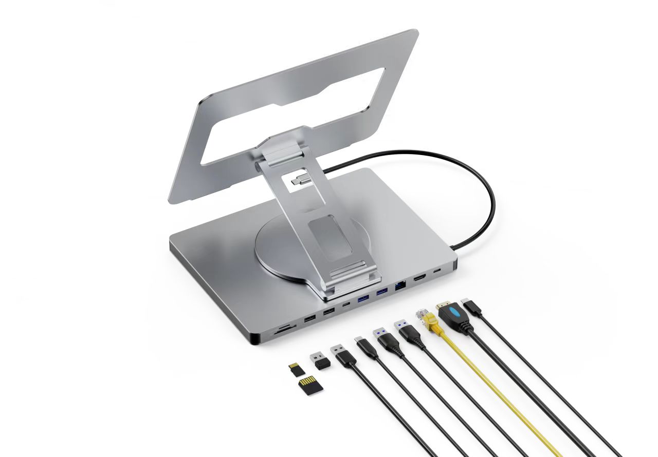 Codegen 10 in 1 Çok Fonksiyonlu Type-C Hub Notebook Macbook Standı Usb-C Docking Station NSC-101 ikinci görünüm
