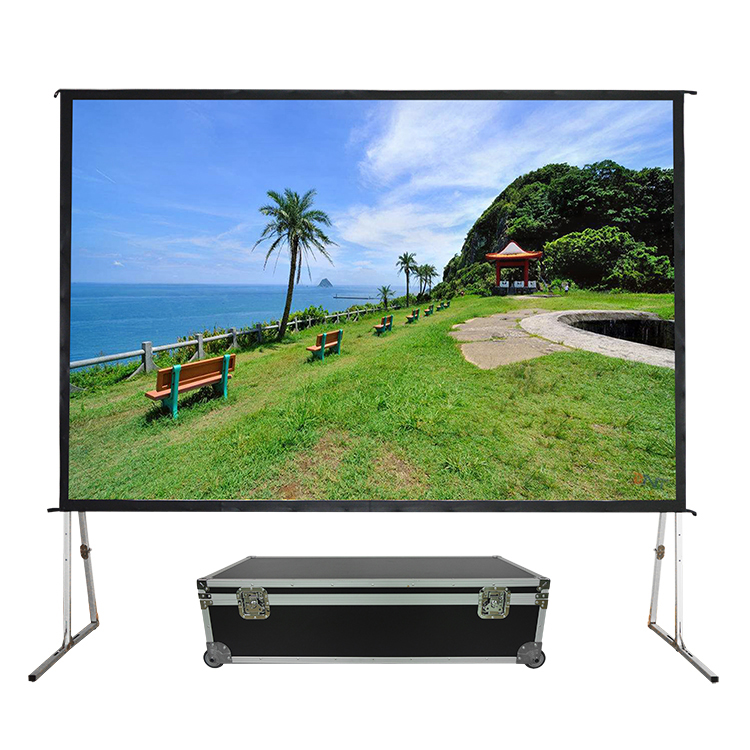CODEGEN FF-30 300x225 cm Katlanabilir Taşınabilir Alüminyum Çerçeveli Fast Fold Projeksiyon Perdesi ikinci görünüm